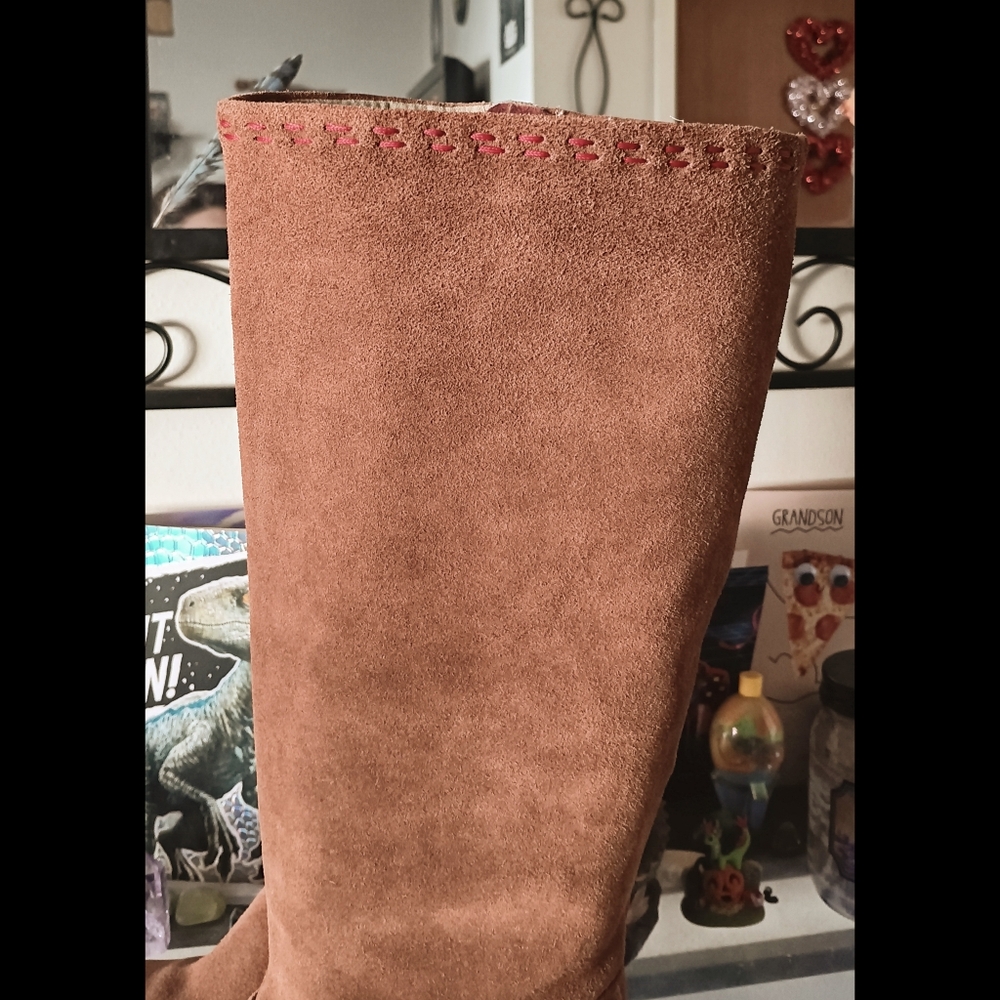 🖤 Nine West Vintage America Collection Leather Boots Take It Easy 8.5 Brown - Picture 6 of 15